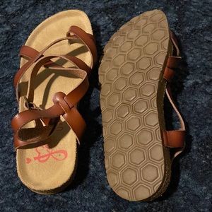 Jelly pop sandals basically brand new.